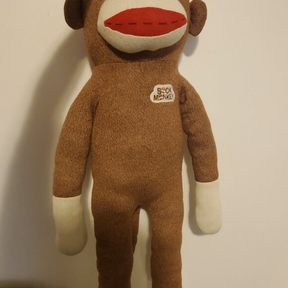 40" Giant Sock Monkey Dan Dee Large Plush Stuffed Animal - Picture 5 of 5